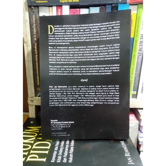 BUKU HUKUM PIDANA Jan Remmelink