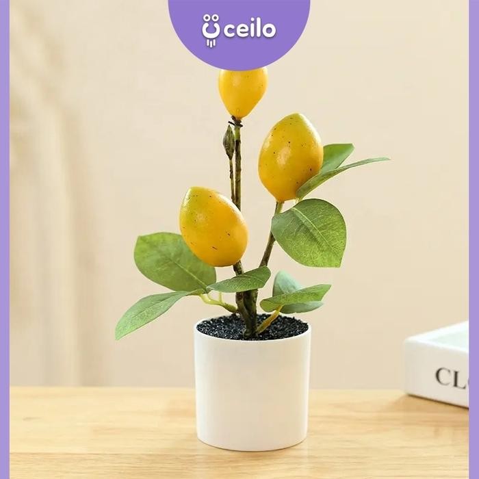 CEILO Tanaman Buah Artificial Buah Artificial Tanaman Buah Imitasi Fruit Tree Artificial Buah