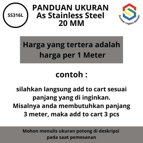 As 20 Mm Stainless Steel 316