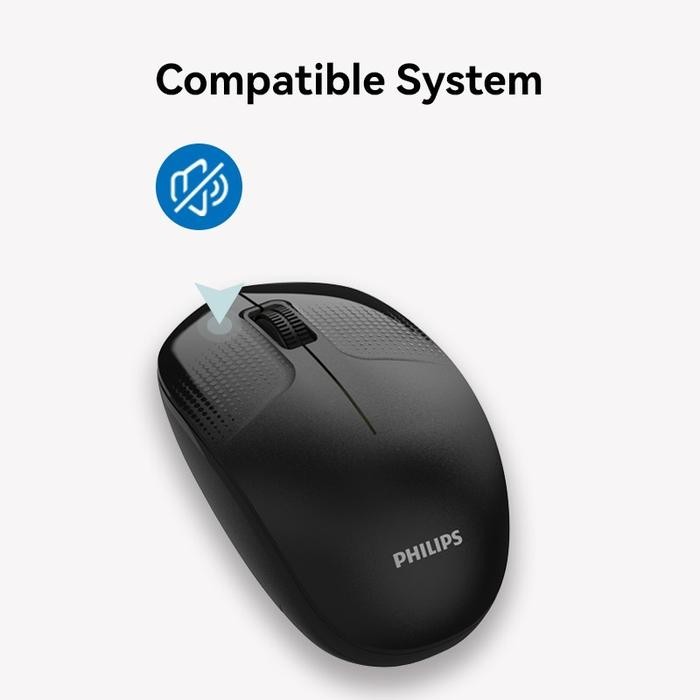 PHILIPS SPT6358 KEYBOARD & MOUSE WIRELESS 2.4G SILENT CLICKS