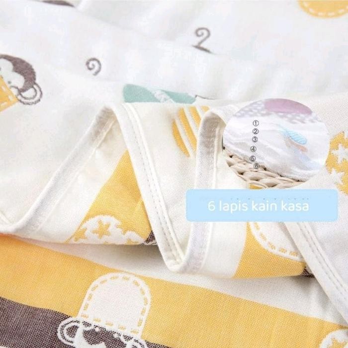 HANDUK BAYI BERTUDUNG JUBAH MANDI ANAK 65*60 CM PONCHO HOODIE BERKERUDUNG