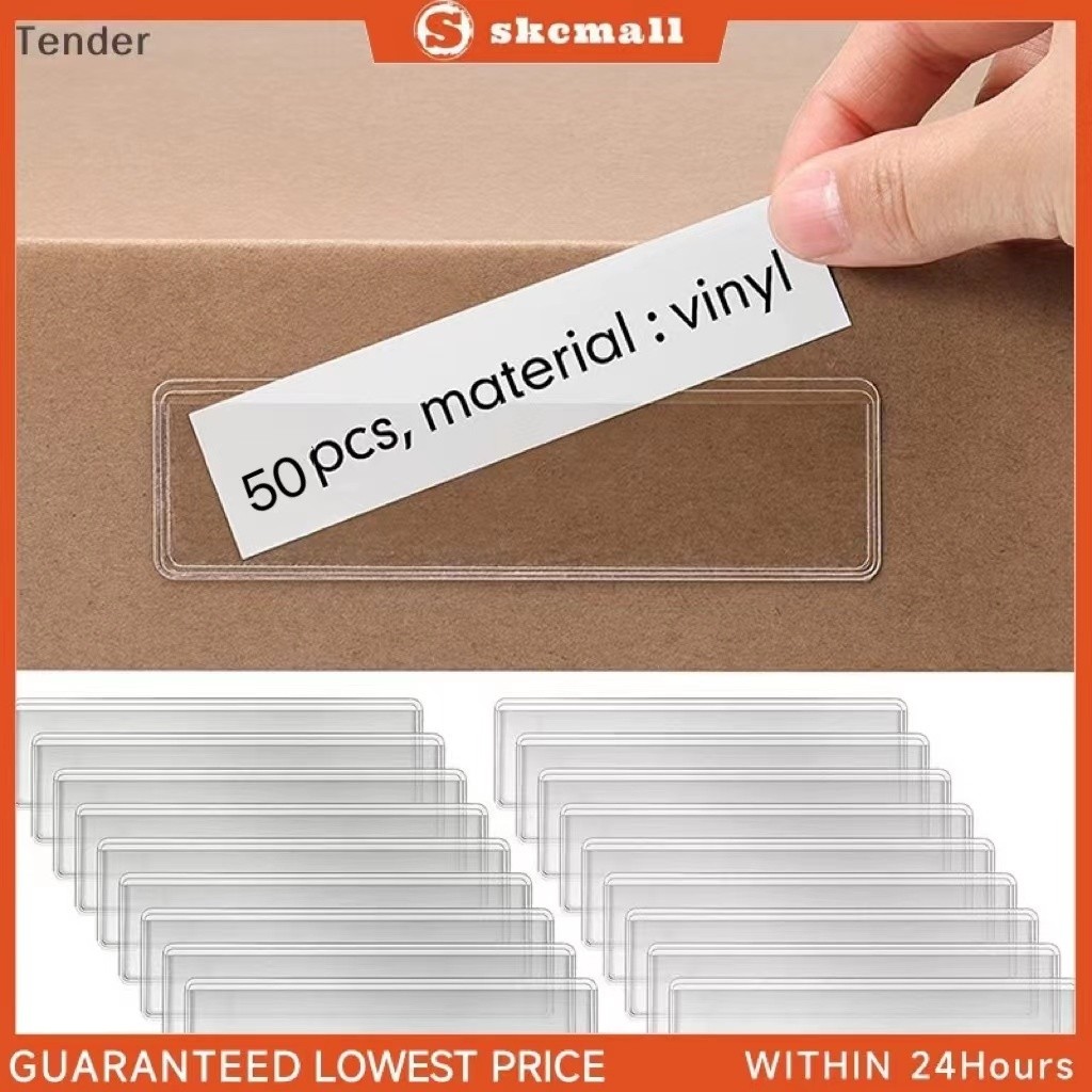 

50pcs Label Display Harga Self-Adhesive Tag Holder 11x3cm Label Holder Transparan Label Produk