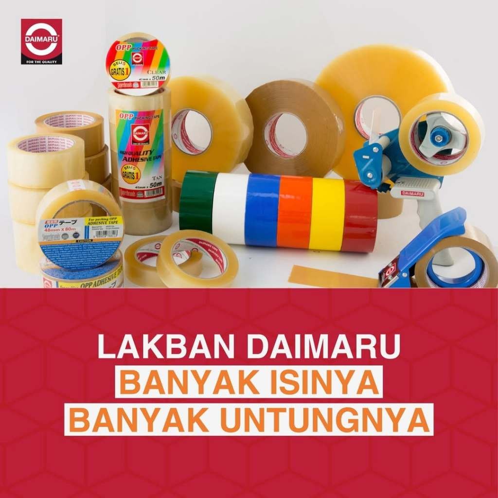 

Daimaru Masking Tape Lakban Kertas 1 Inch 24mm x 21m - 60 Pcs / Solasi