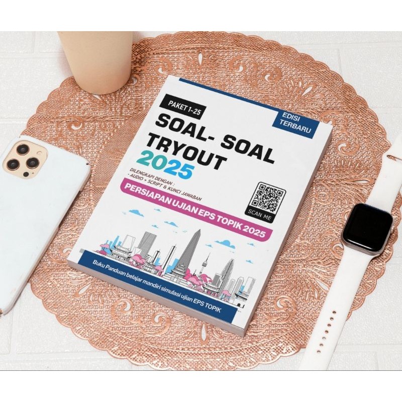 BUKU SOAL TRYOUT EPS TOPIK TERBARU 2025 UKURAN B5/A5 HITAM PUTIH