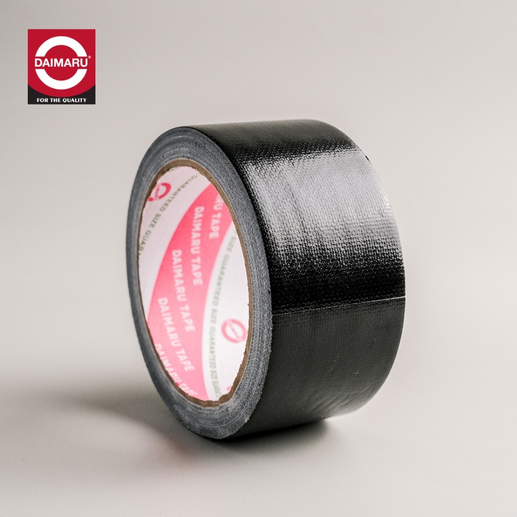 

Daimaru Cloth Tape Hitam Lakban Kain 48mm x 12m 6Pcs