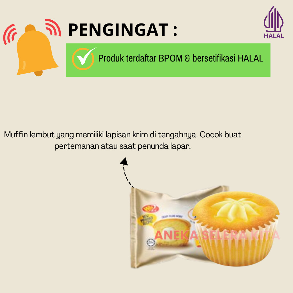 

Olivoliv Snack Win2 Bake Story Mini Muffin Cake / Pie Malaysia Cup Cake Mini 200Gr
