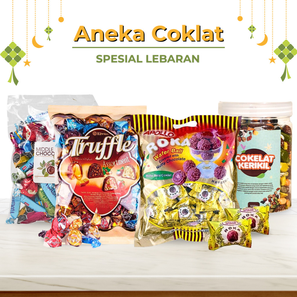 

Olivoliv Snack [Spesial Impor] Aneka Coklat Arab Turki - Roka Apollo Coklat Mix Truffle Cokelat