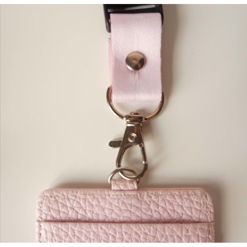 

SALE!! leather Bichon & Printes Flower lanyard