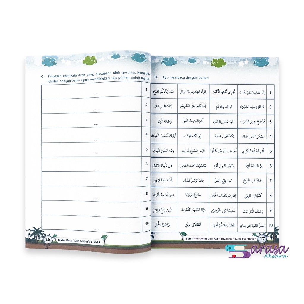 BUKU MAHIR BTQ JILID 1-5 MAHIR BACA DAN TULIS AL-QUR'AN UNTUK SD/MI TERLENGKAP