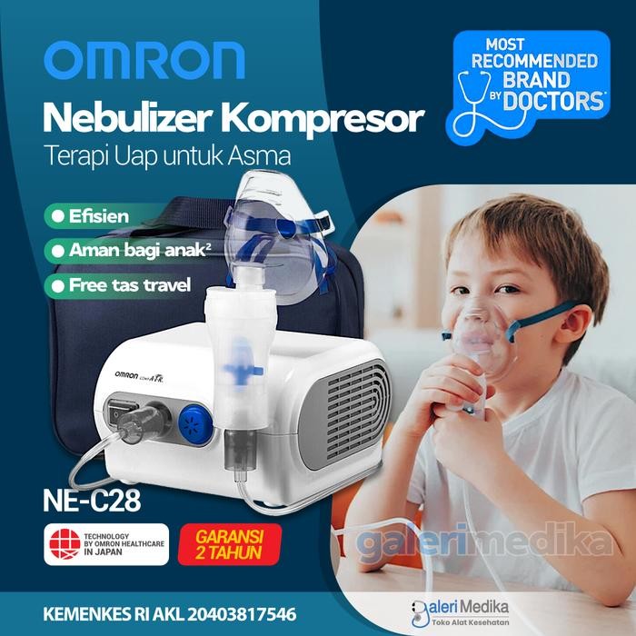 Nebulizer Omron NE-C28 Terbaru Murah Asma Terbaik Alat Uap Gratis Ongkir M8K3 Berkualitas Termurah P