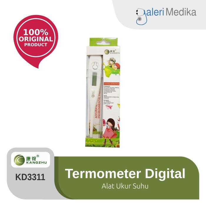 Termometer Digital Kangzhu KD3311 / KD-3311 Fleksibel Kesehatan Terbaik Premium Kekinian Multifungsi
