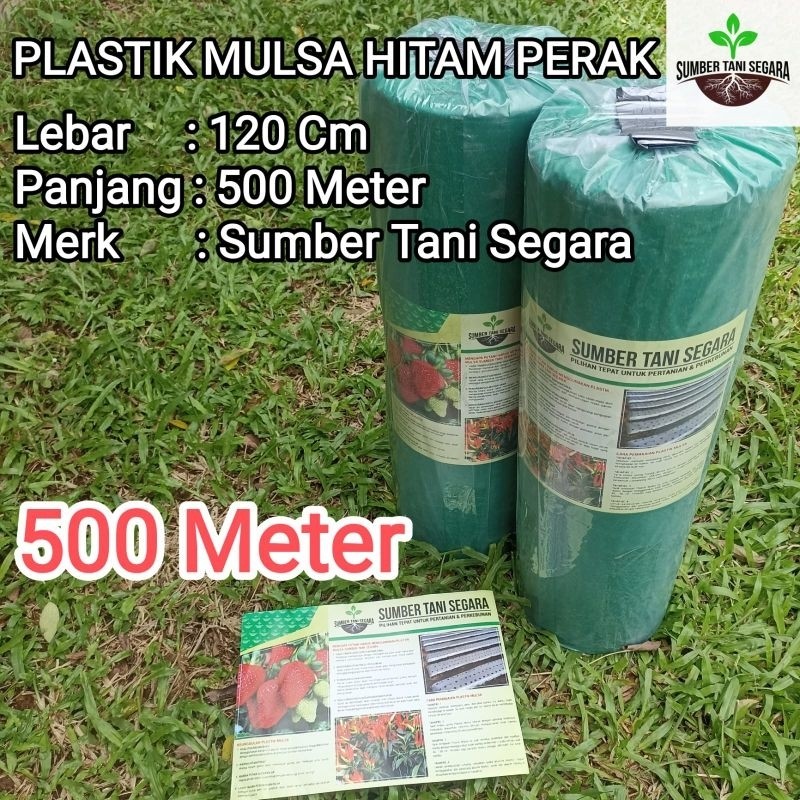Flowersbloom Plastik Mulsa Hitam Perak 500 Meter Mtr Tani Lestari