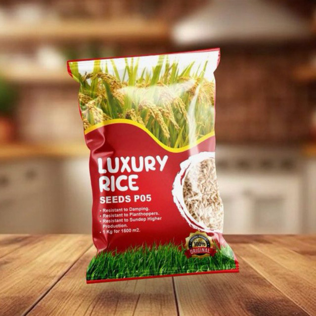 Flowersbloom Gardenfarm - Benih Padi P05 2 Kg - Bibit Padi Unggul - Bibit Padi Sawah - Benih Padi