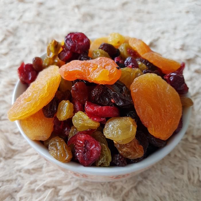 

JTTOP" MIXED DRIED FRUIT 500 GR ( CRANBERRY , BLUEBERRY , APRICOT , RAISIN )