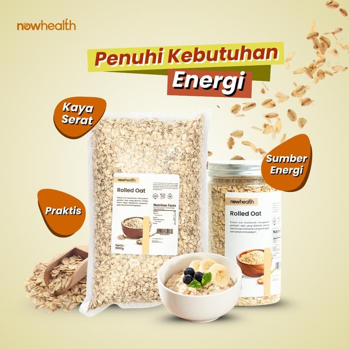 

JTTOP" ROLLED OAT 1 KG GANDUM UTUH ORIGINAL PREMIUM SEREAL OATMEAL SARAPAN SEHAT