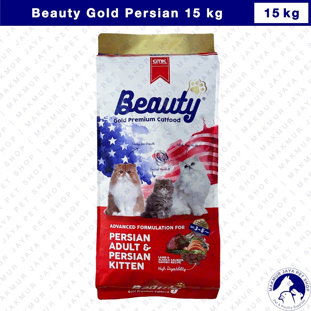 Beauty Gold Persian Cat Food 15 kg / Makanan Kucing Kering 15kg