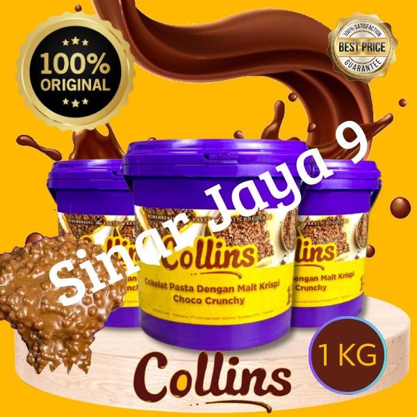 

JTTOP" [JAKARTA] COLLINS CHOCO CRUNCHY 1KG / SELAI ROTI COKLAT CRUNCHY