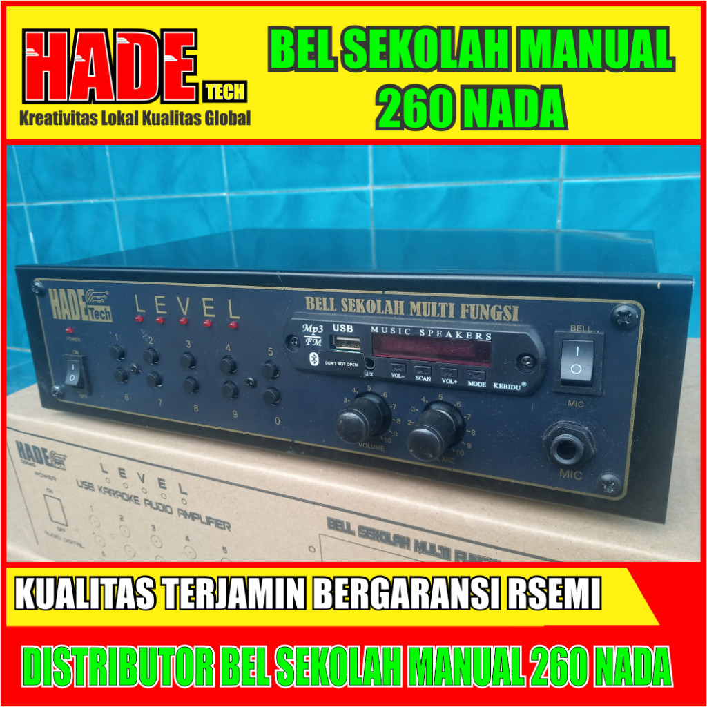 BEL SEKOLAH MANUAL 2 SPEAKER LENGKAP