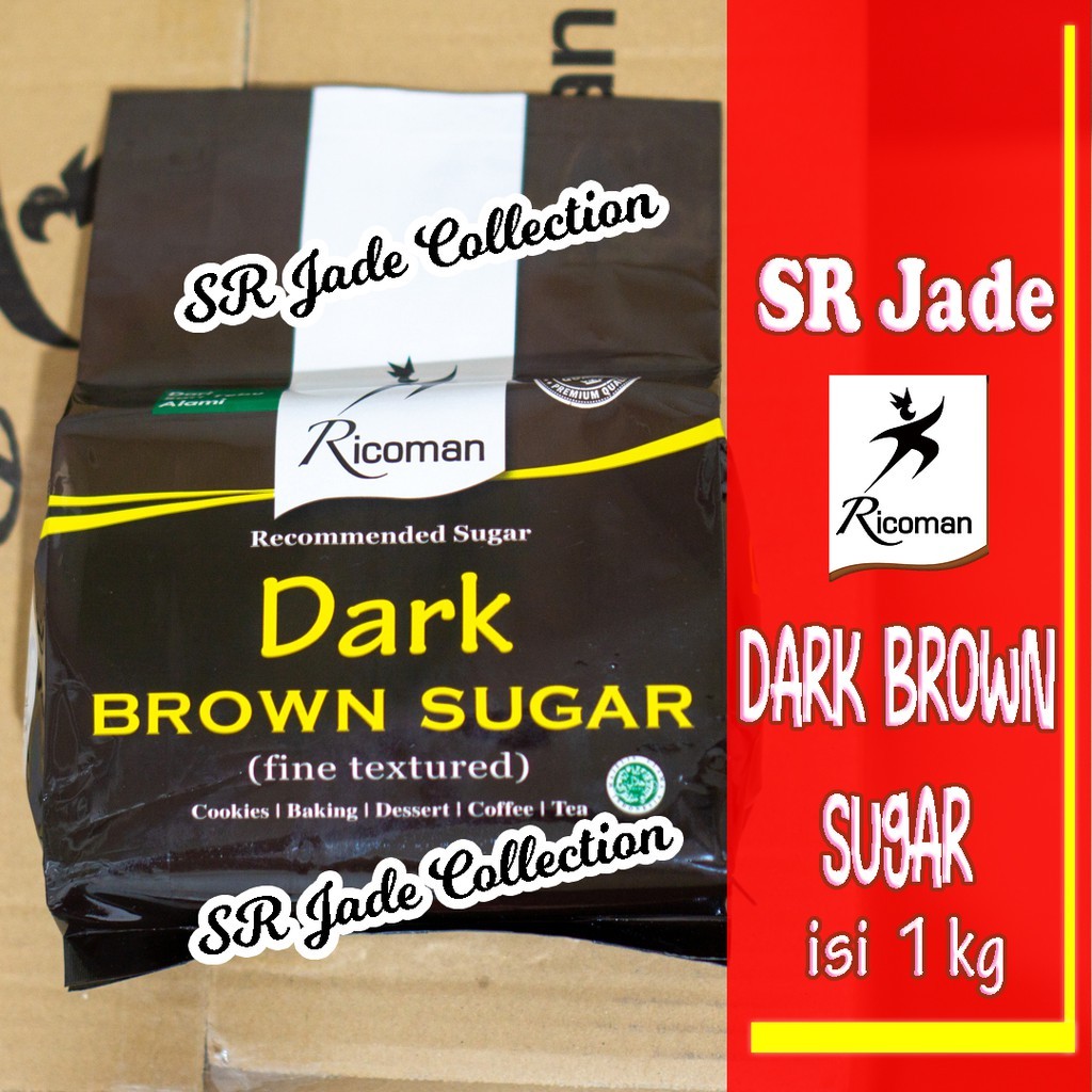 

Ricoman Dark Brown Sugar 1Kg Gula