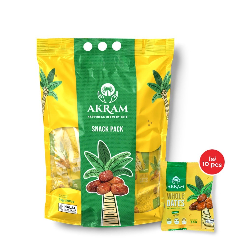 

KURMA AKRAM WHOLE DATES SNACK PACK (1 PACK) BEST SELLER