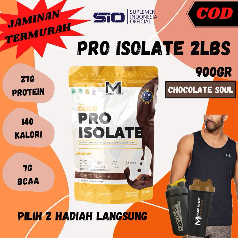 MUSCLE FIRST M1 PRO ISOLATE GOLD SERIES 2LBS SUSU WHEY PROTEIN ISOLATE 900GRAM