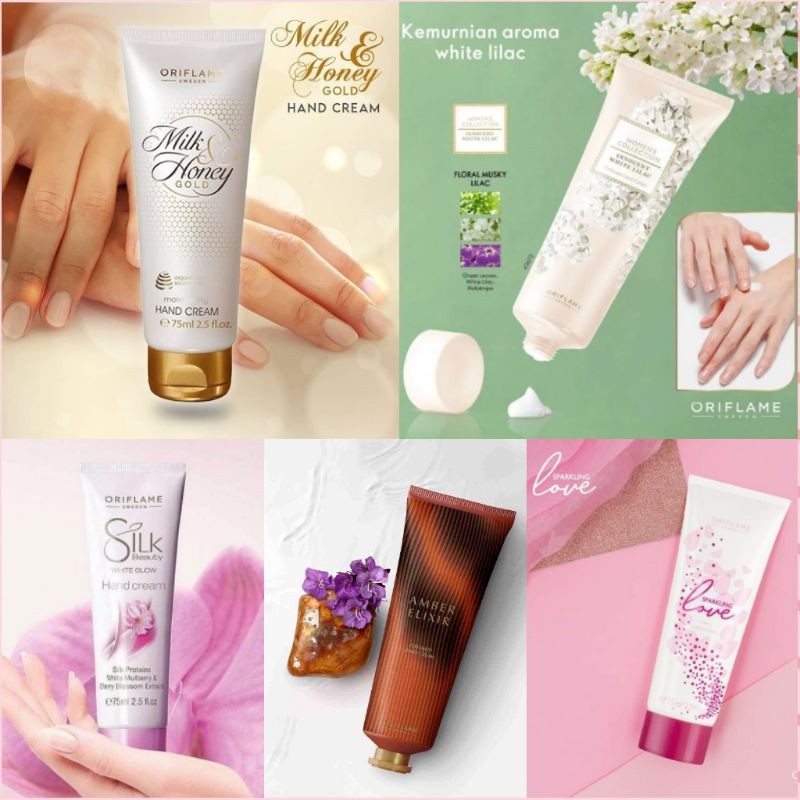 MD Hand Cream Milk & Honey/ Sparkling Love/White Lilac/Amber Elixir/Silk White