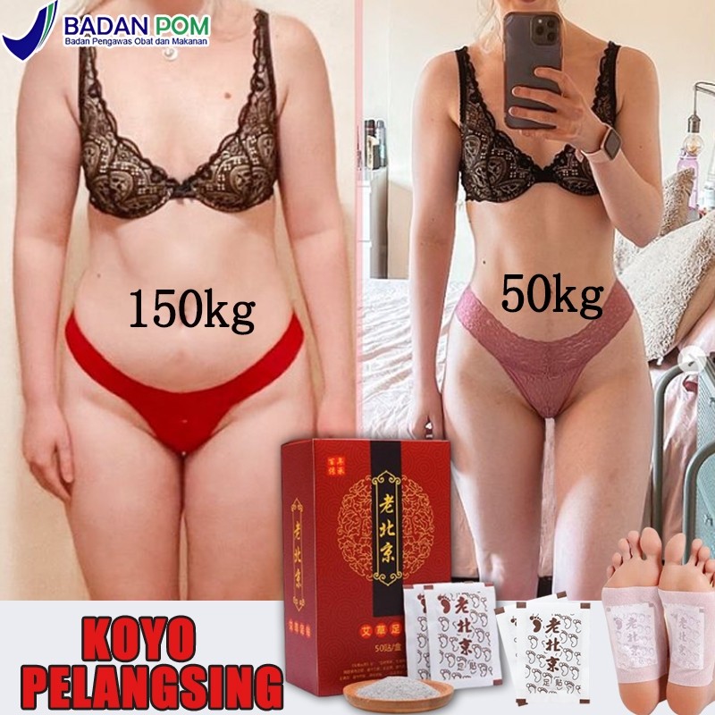 MD KOYO PELANGSING koyo pelangsing perut Koyo kaki detox koyo kaki 50Pcs Koyo Kaki Detox Foot Patch