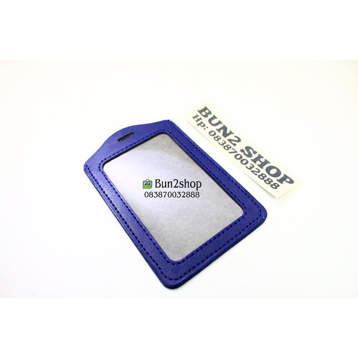 

Casing ID Card Name Tag kulit / Frame ID kulit - BIRU