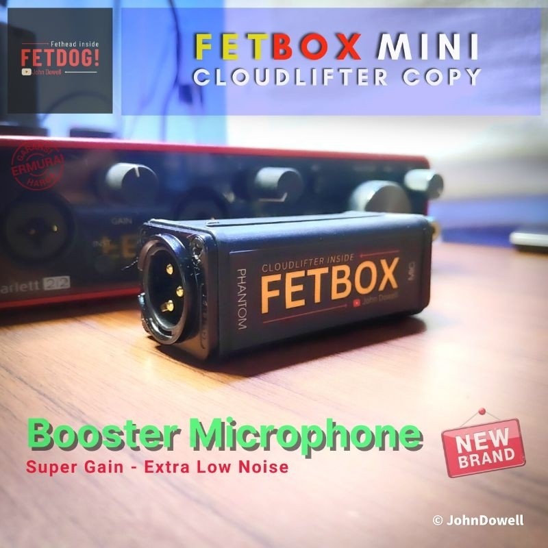 Fetbox Mini By John Dowell Penguat Mic Mikrofon Dynamic