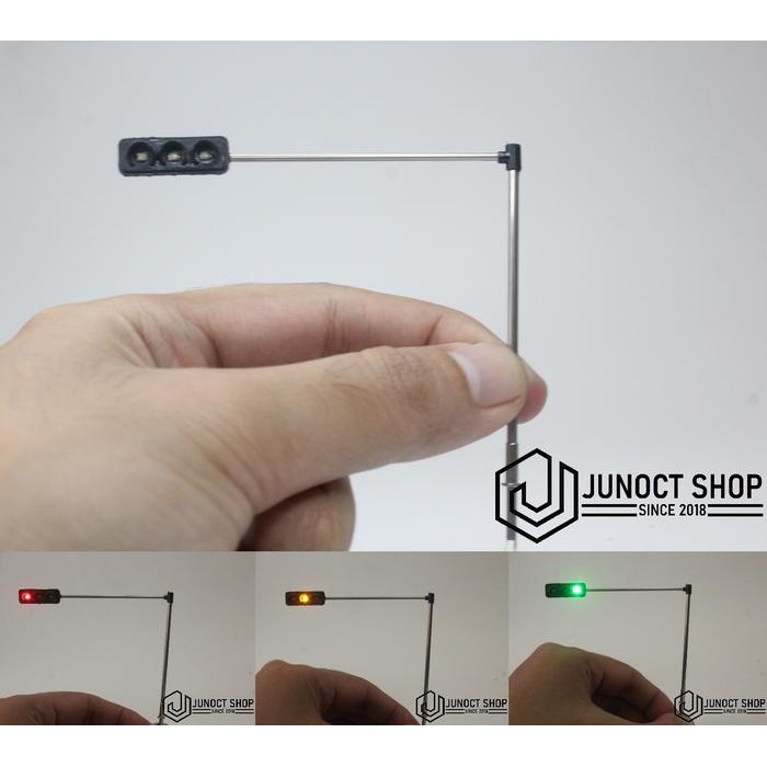 MODEL TRAFFICT LIGHT SIGNAL RAMBU LAMPU LALU LINTAS MAKET MINIATUR 5