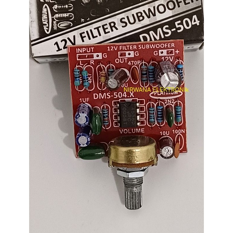 Kit Filter Subwoofer 12V POTENSIO 1 DMS 504