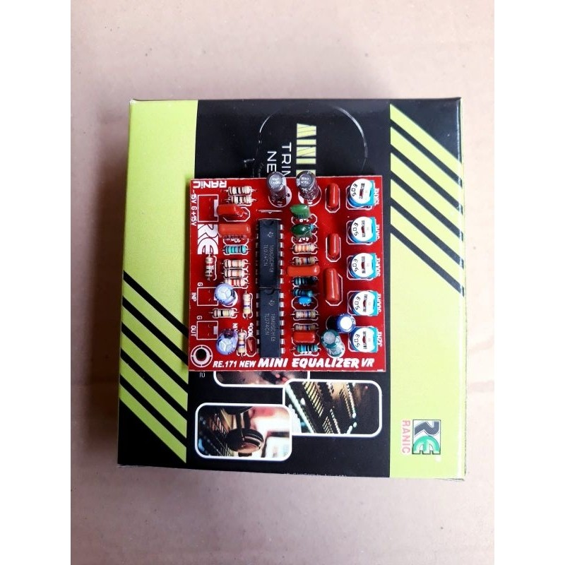 Kit mini equalizer 5 channel mono trimpot 2xTL084 ( New Pantomim )