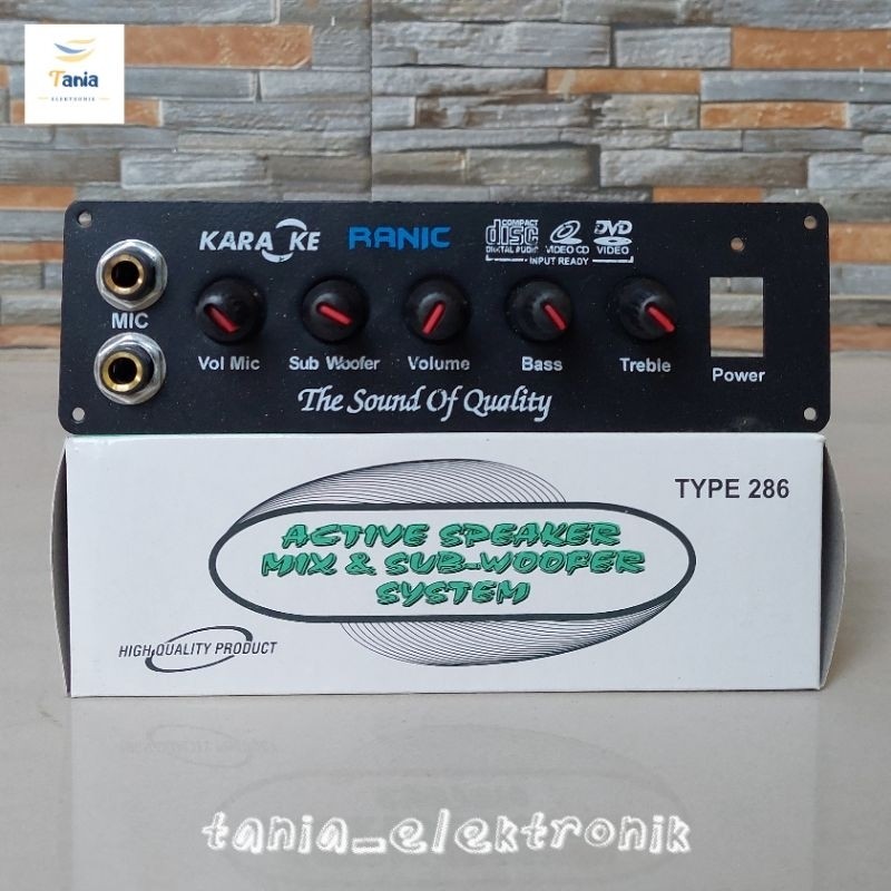 KIT POWER AMPLIFIER SPEAKER AKTIF STEREO 250 WATT