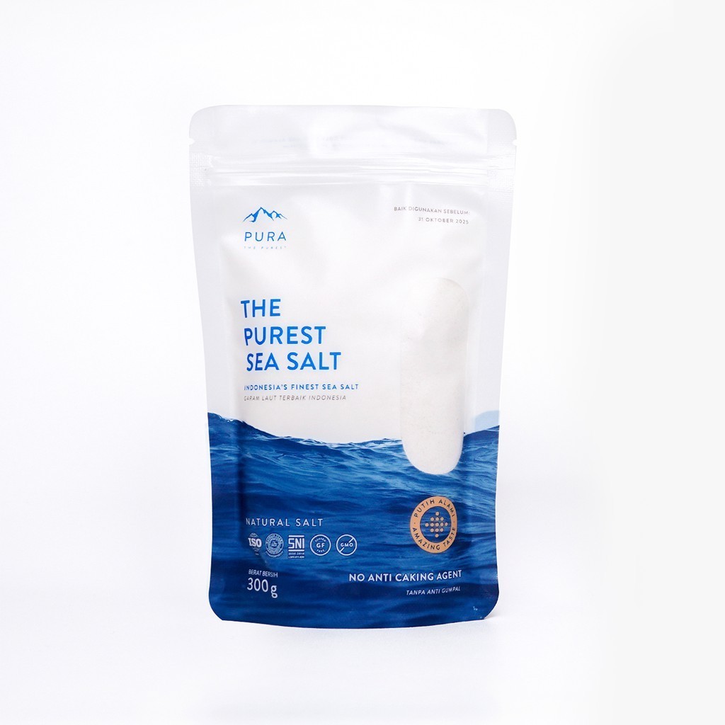 

Pura Purest Sea Salt Fine 300gr (Garam Laut Natural)