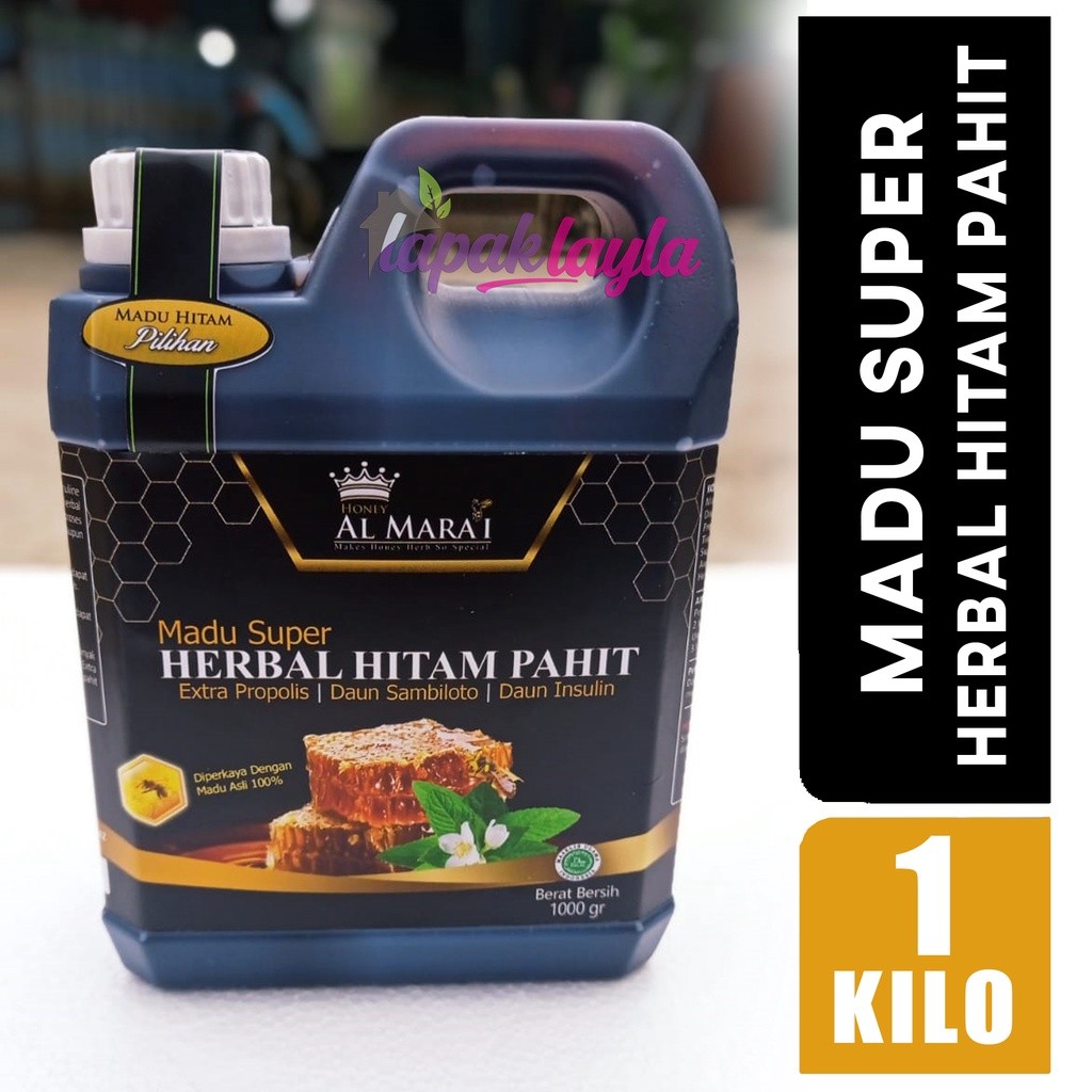 

MADU SUPER HERBAL HITAM PAHIT 1 KG Al Mara'i