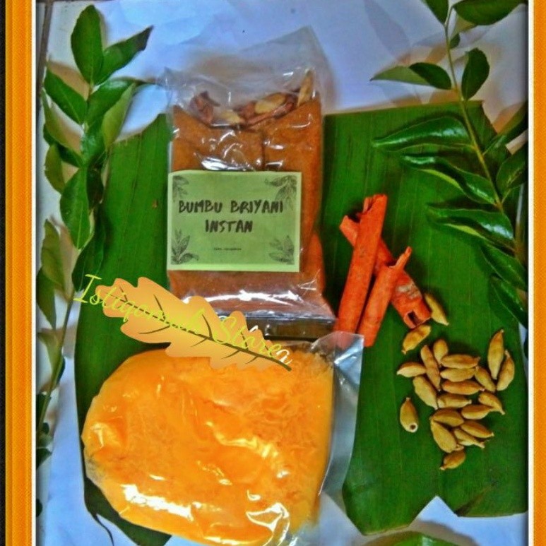 

Bumbu Nasi Briyani Komplit Minyak Samin dan Rempah untuk 2 Liter Beras ( Real Pict )