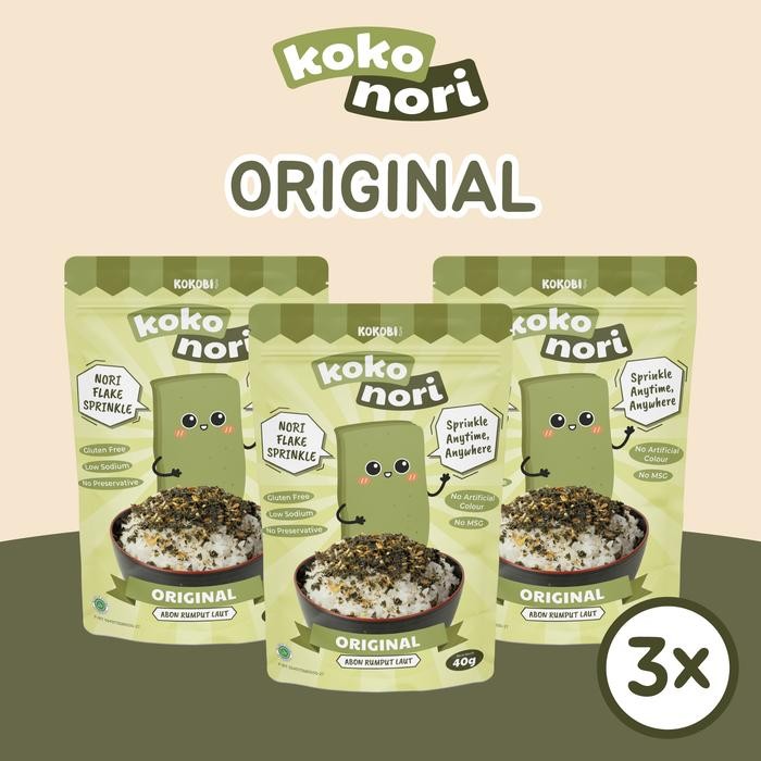 

3pcs KOKO NORI Abon Rumput Laut Tabur - ORIGINAL Seaweed Flake KOKOBI
