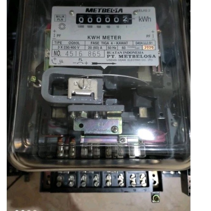 MD KWH meter 20 /60A 3 phasa merk METBELOSA