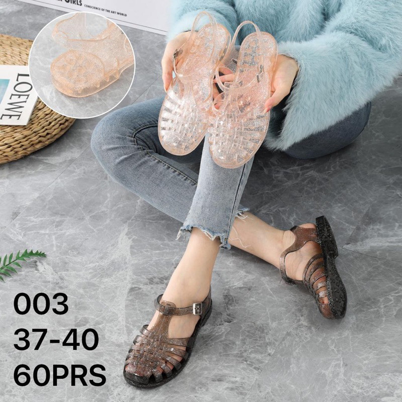 viral SEPATU SANDAL JELLY KARET WANITA BALANCE 003