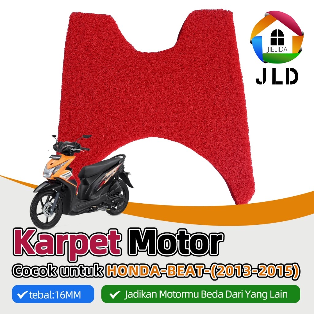 Limited Jielida Karpet Motor Beat 2013-2015 Keset Beat Alas Kaki Motor Beat Karbu Mie Motif Print