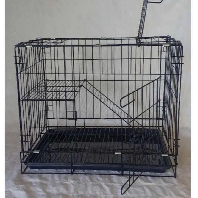 kandang hewan / kandang kucing lipat / kandang kucing tingkat 2 dan mini