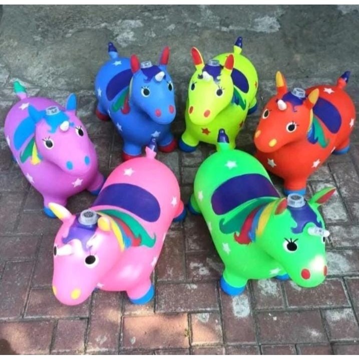 Mainan Anak Boneka Binatang Karet Jumping Animal musik