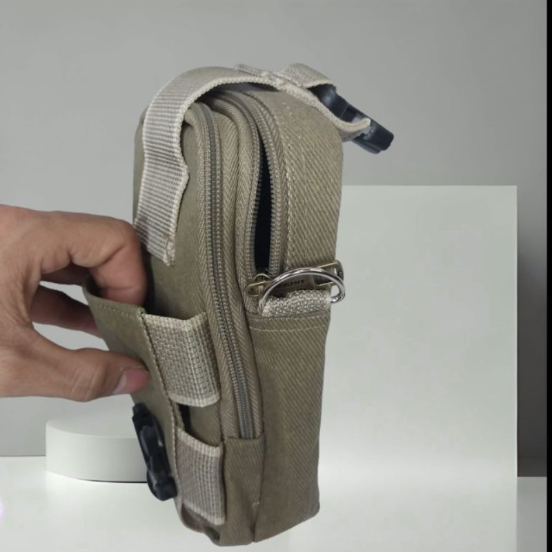 Tas Selempang Paha Buat Hp Pria Original Bahan Kanvas Baepack Tas Selempang Bahu Pria HP Gatget
