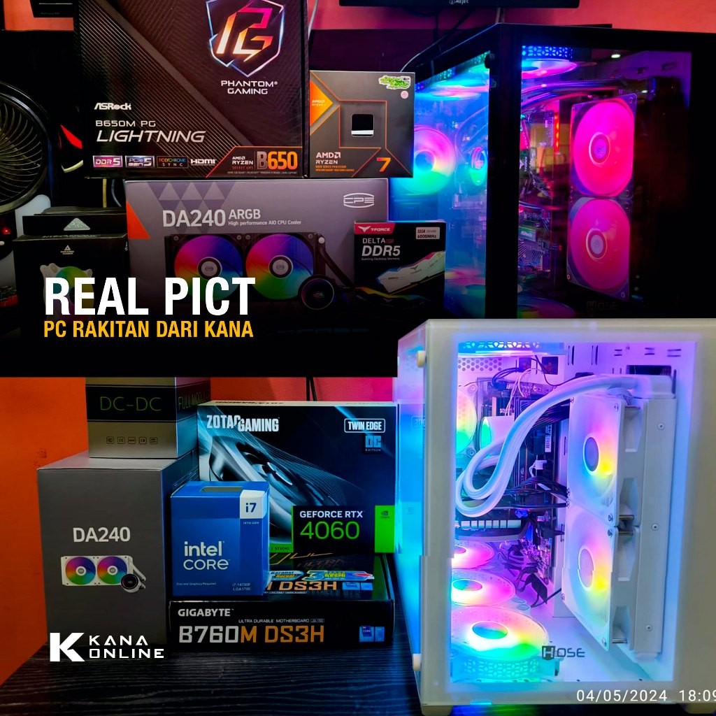 PC Gaming Ryzen 5 5600GT RAM 64GB SSD 1 TERA HDD 500GB