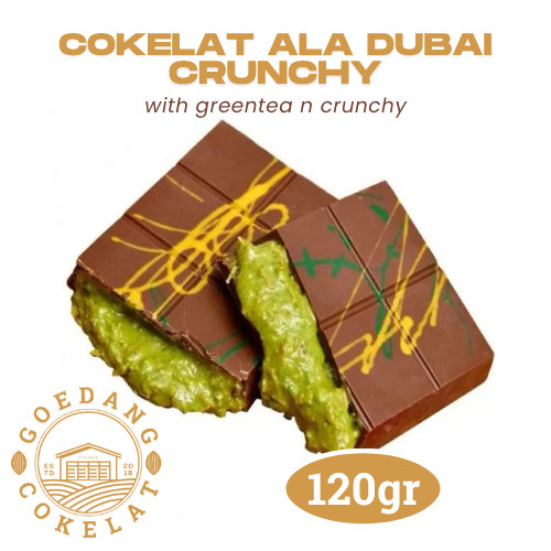 

Coklat Dubai 120gr Coklat Dubai dengan isian Grentea dan Crunchy