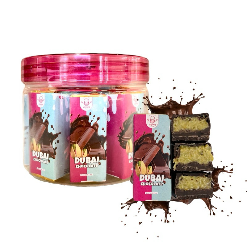 

Coklat Dubai Pistachio Kunafa Micro 15pcs FREE TOPLES