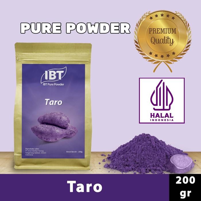 

Pure Taro Powder. Impor Taiwan Bubuk Murni Kualitas Bagus 200 Gr Promo