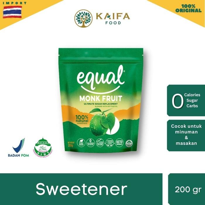 

Equal Monk Fruit Pemanis Nol Kalori - Gula Non Tebu Promo