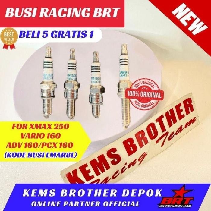 PREMIUM BUSI RACING - Busi BRT Super Iridium Beat Scoopy Vario Nmax Aerox Mio M3 PCX BUSI RACING BRT