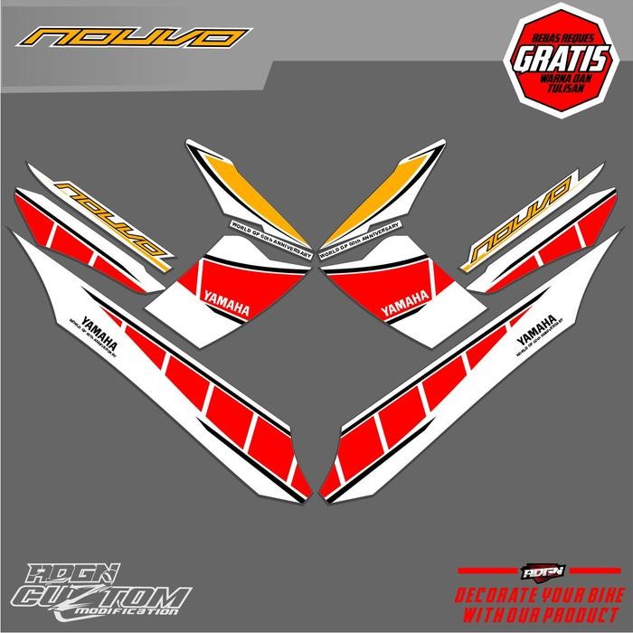 PREMIUM striping nouvo z custom motif aniversary 60th yamaha